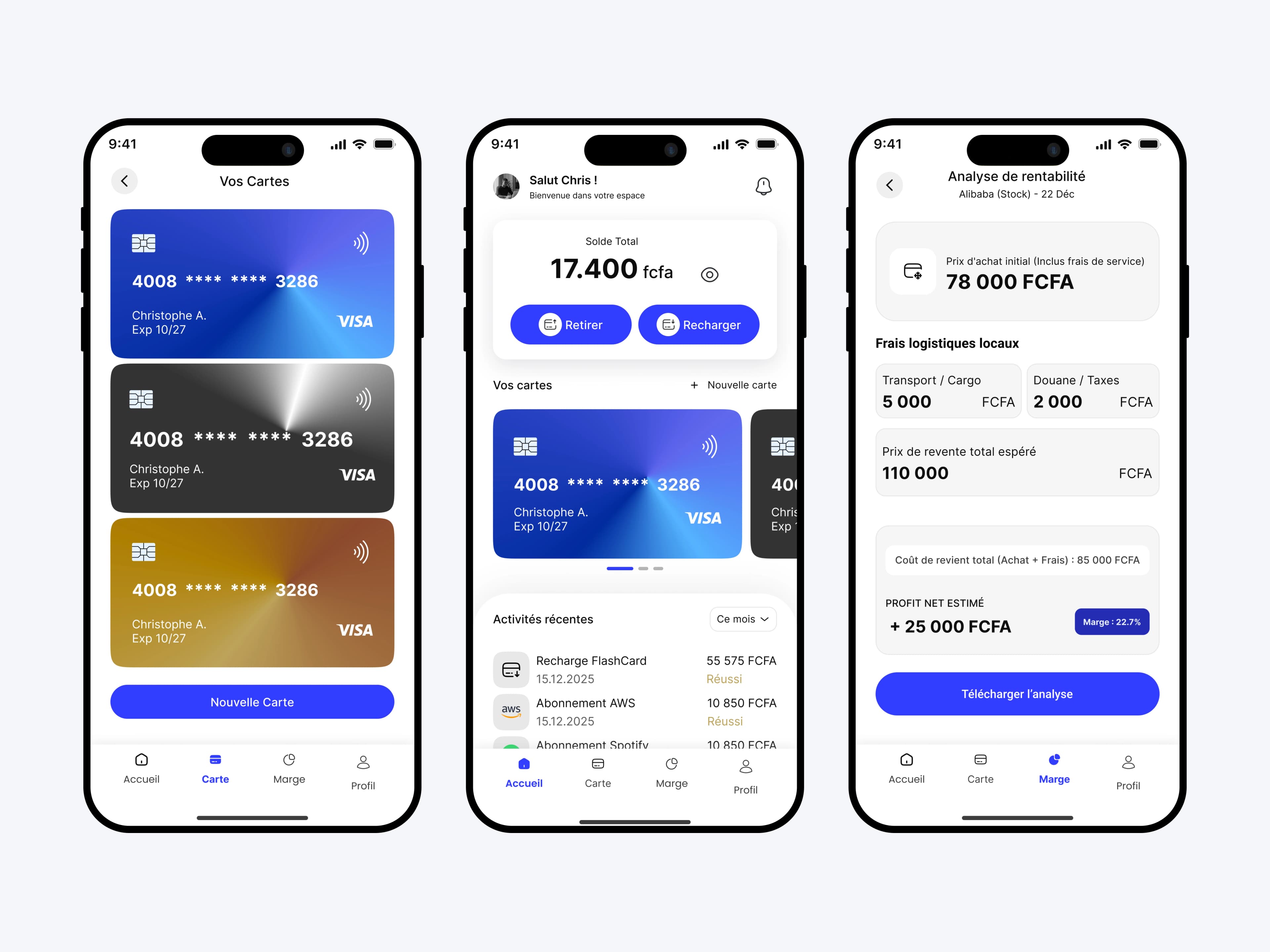 FlashCard — Vue principale