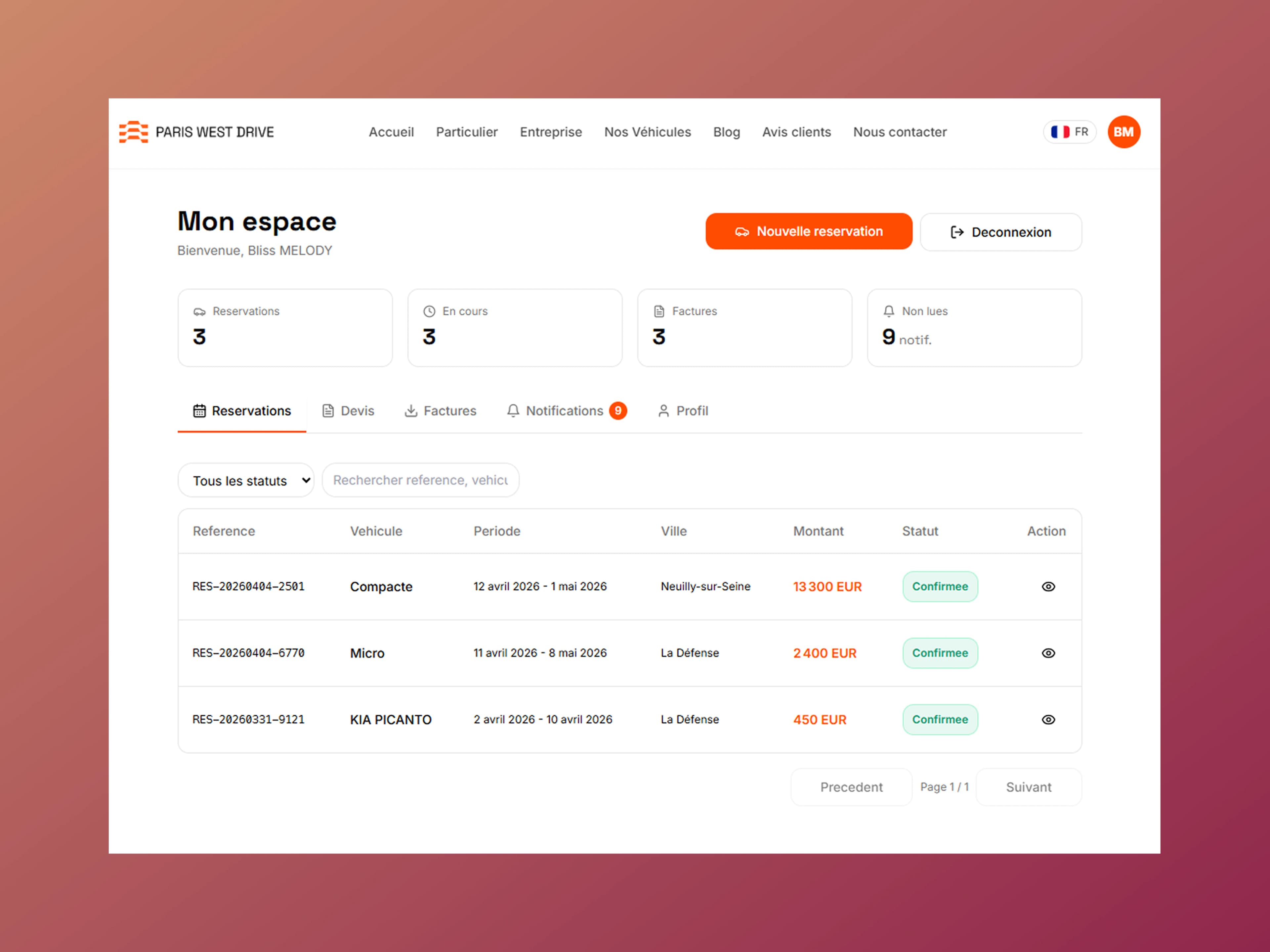 Westdriveparis — Screen 1